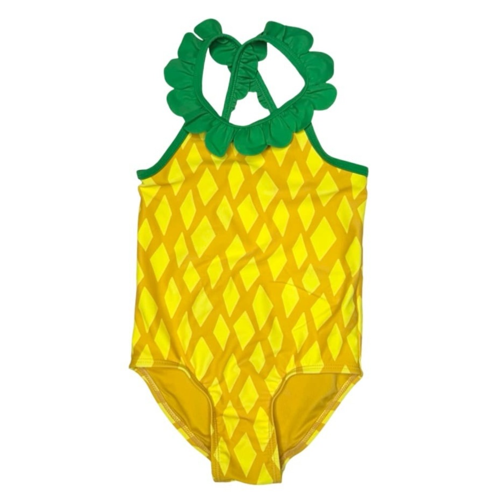 Old Navy Girls Pineapple Swimsuit One-Piece